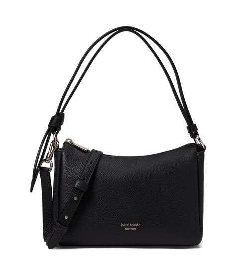 Black Medium Leather Shoulder Bag 